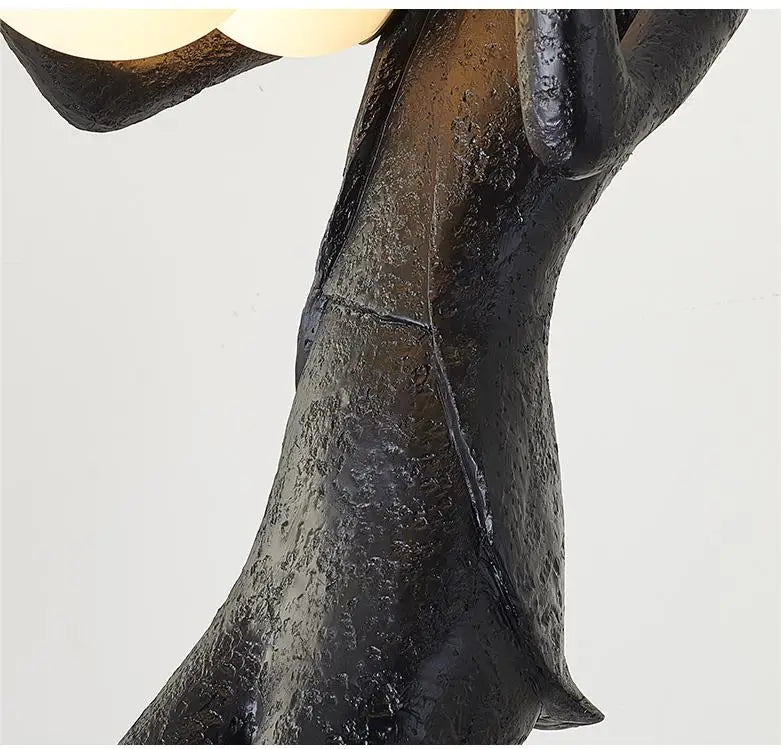 Modern Human Body Resin Decorative Abstract Statue Sculpture Lamp Floor Art Light Women Lady Home Decor Animal Decorative Bronze