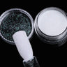 HOT Sale iridescent Powder on Nails iridescent Silver Glitter Chrome Nail Art Pigment Dust Shiny Gel Polish Flakes for Manicures