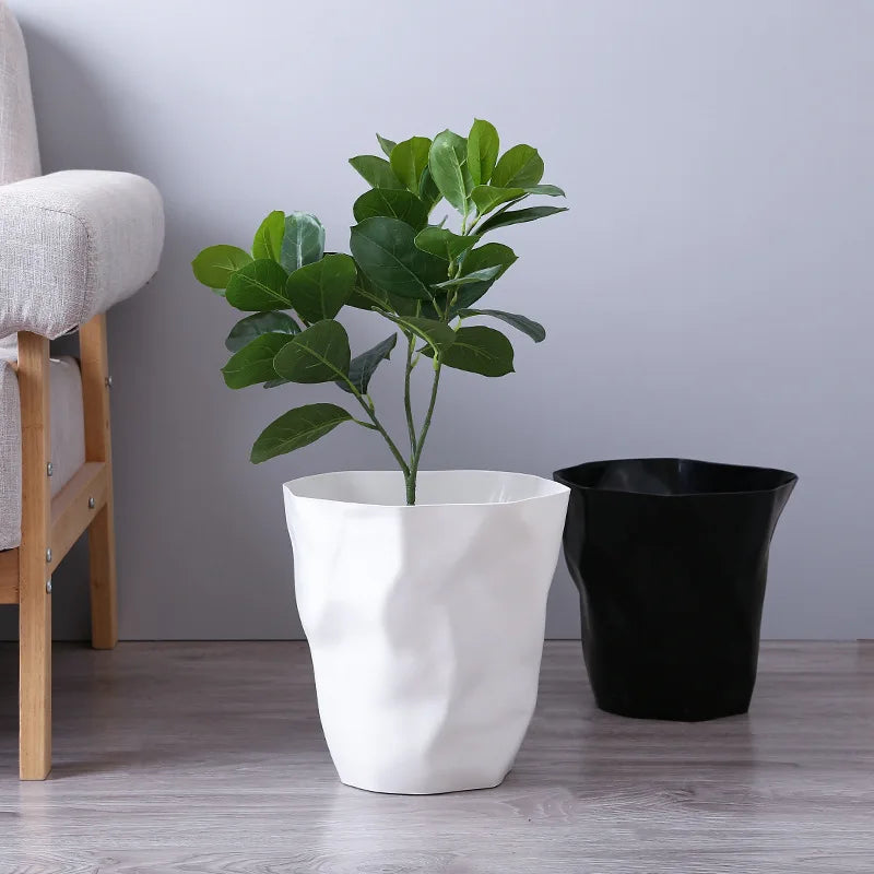 Poubelle de salle de bain élégante, petite/grande poubelle en plastique sans couvercle, panier à déchets, poubelle pour la maison ou le bureau