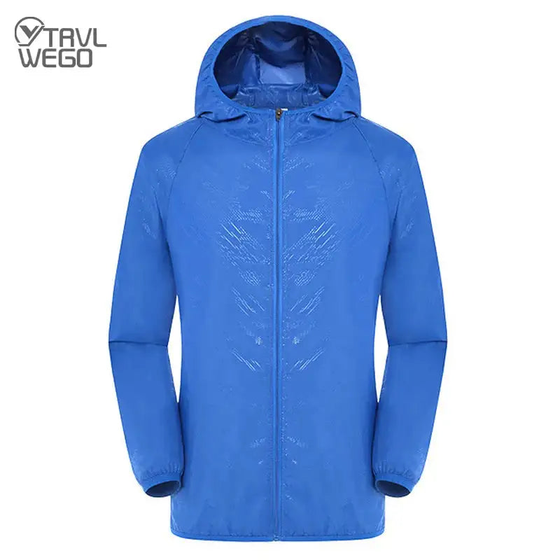 TRVLWEGO Outdoor Running Camping Hiking Bike Sport Jacket UV Proof Ultralight Waterproof Windbreaker Light Rain Proof Coat - Lootquake