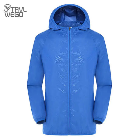 TRVLWEGO Outdoor Running Camping Hiking Bike Sport Jacket UV Proof Ultralight Waterproof Windbreaker Light Rain Proof Coat - Lootquake
