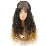 26" Wavy Senegalese Twist Lace Front Wig | Ombre Water Wave Braids | Long Cornrow Braids | Synthetic Wig