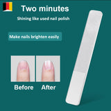 Nano Glass Nail Files Professional Polishing Manicure Art Tool Washable make nails brighten easily like nail polish