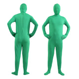 Halloween Costume for Adults & Kids Solid Black JumpSuit Invisible Man & Cat Character Men's Tight Invisibility Clothes