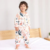 Baby Sleeping Bag Cute Flowers Print Toddler Sleepwear Walk Play Pajamas 2.5Tog Thick Winter Keep Warm Sleepsack 1-4 Years - Lootquake