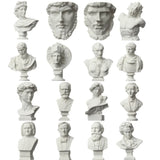 5-7cm Gypsum Bust Portraits Greek Mythology Famous Sculpture Nordic Home Desktop Decor Drawing Practice Plaster Statue New