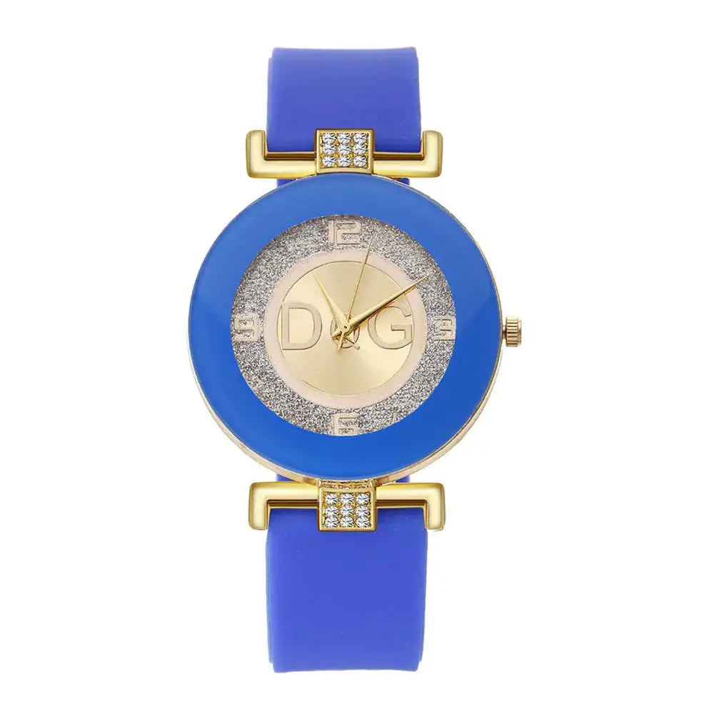 Simple black quartz watch For women Ladies Fashion Casual Silicone Band Wristwatch Relogio Feminino zegarek damski Female Clock - Lootquake