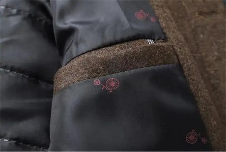 Woolen Coat Men Winter Windbreaker Long Thick Wool Jackets abrigo hombre Man Stand Collar Single Breasted With Vest Woolen Coats - Lootquake