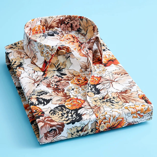 Plus Size 5XL 2023 New Summer Mens Short Sleeve Hawaiian Shirts Cotton Casual Floral Shirts Wave Regular Mens Clothing Fashion - Lootquake