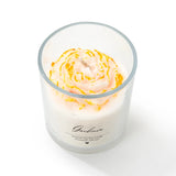 Bougie parfumée AIKUN 7,5 oz, faite à la main, à la pivoine dorée de qualité supérieure, pour une ambiance de spa et un parfum longue durée.
