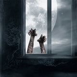 Halloween 3D Ghost Hand Wall Sticker Self-adhesive Removable Wallpaper Horror Atmosphere Decoration Halloween Home Decor