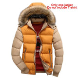 2023 New Jackets Men Winter Warm Faux fur Hoodies Outwear Slim Mens Coats Windbreaker Men Jacket chaqueta hombre MY132 - Lootquake