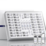 Set de polvos liofilizados reparadores faciales, hidratantes, antiarrugas, antiedad, blanqueadores, con péptidos y nicotinamida, suero iluminador.