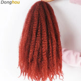 18" Marley Hair for Braids | Afro Kinky Ombre Braiding Hair | Kanekalon Extensions | 30 Strands/Pack