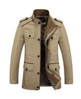 High Quality Men's Casual Jacket 6XL Male Windbreaker Oversized Cotton Classic Jackets Men Clothing Trench Coat A4F5806 - Lootquake