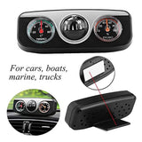New Multi-functional Compass Dash Mount Navigation Direction Digital Auto Car Compass Thermometer Hygrometer for Boat Truck Auto - Lootquake