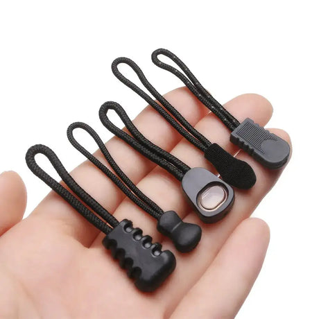 10Pcs Zipper Puller End Fit Rope Tag Fixer Zip Cord Tab Replacement Clip for Broken Buckle Travel Bag Suitcase Tent Backpack - Lootquake
