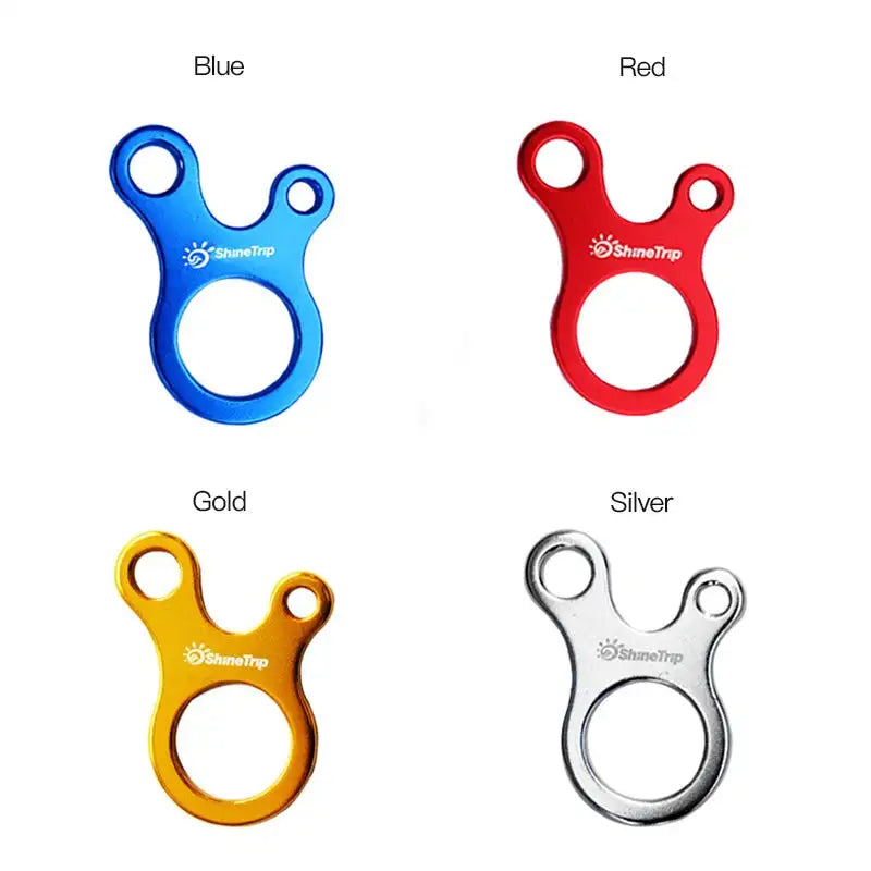 Carabiner Climbing Mountaineering 3-hole Fast Tying Anti-slip Quick Rope Tent Adjustment Buckle Outdoor Camping Survival Gear - Lootquake