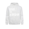 Made To Worship Psalm 95 1 Faith Based Christian Hoodie Print Mens Sweatshirts Plain Long Sleeve Hoodies Hip Hop Sportswears - Lootquake