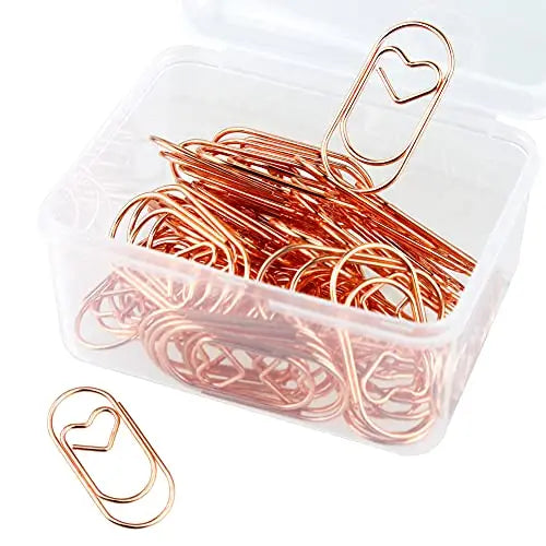 TUTU big Heart Paper Clips Large Cute Paperclips Funny Stainless Steel Fancy Paper Clips Shapes Office Supplies 50Pcs H0599