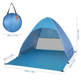 Tienda de campaña automática emergente para playa Lixada, ligera, para exteriores, con protección UV, para acampar y pescar, refugio solar tipo cabaña