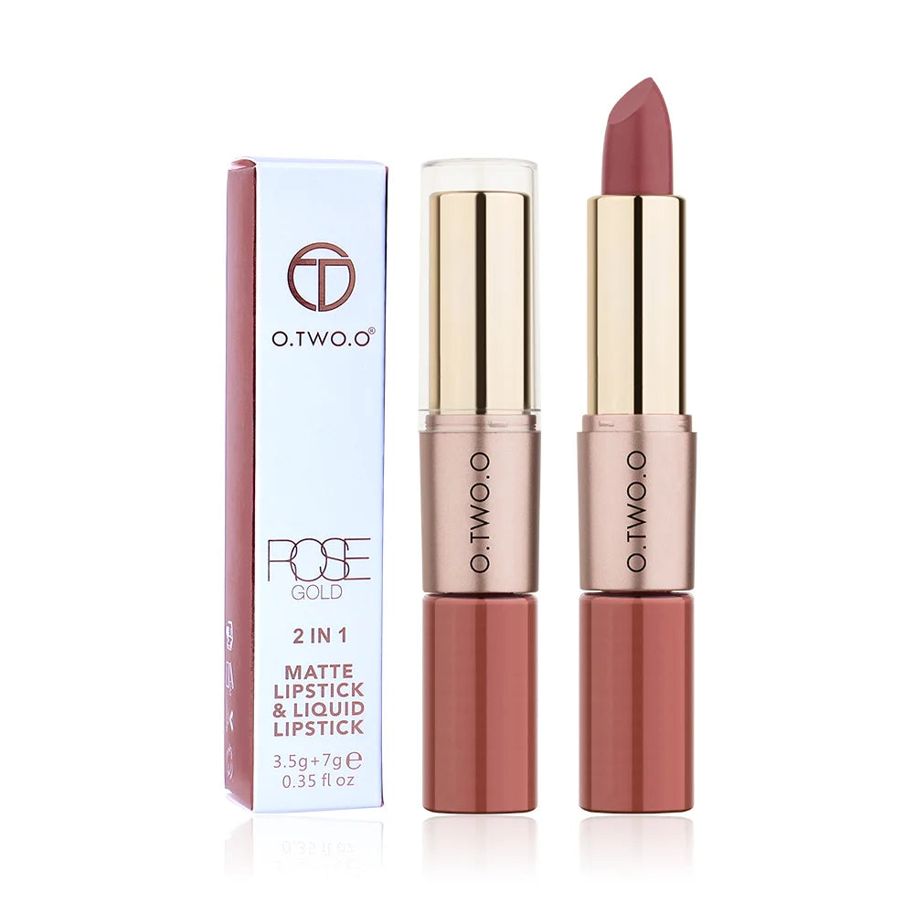 O.TWO.O 12 Colors Makeup Lipstick Lip Gloss Sexy Red Lip Stick Waterproof Moisture Lips Cosmetics Matte Lipsticks
