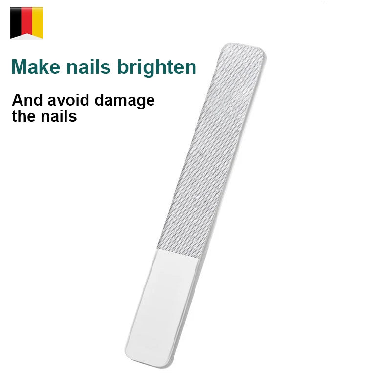 Nano Glass Nail Files Professional Polishing Manicure Art Tool Washable make nails brighten easily like nail polish