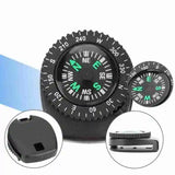 Mini Watch Strap Button Removable Compass Survival Mini Pocket Compass Outdoor Hiking Camping Accessories - Lootquake