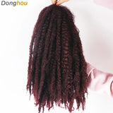 18" Marley Hair for Braids | Afro Kinky Ombre Braiding Hair | Kanekalon Extensions | 30 Strands/Pack