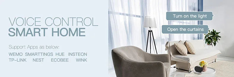 Altavoz portátil inteligente Bluetooth inalámbrico 10W Mini altavoz compacto potente 2200mAh Compatible con Alexa Spotify Tunein Transmisión de música