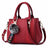 Embroidery Messenger Bags Women Leather Handbags Bags for Women Sac a Main Ladies hair ball Hand Bag - Lootquake