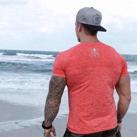 2020 new Quick Dry Compression Men's Short Sleeve T-Shirts Running Shirt Fitness Tight Tennis Soccer Jersey mens Sportswear - Lootquake