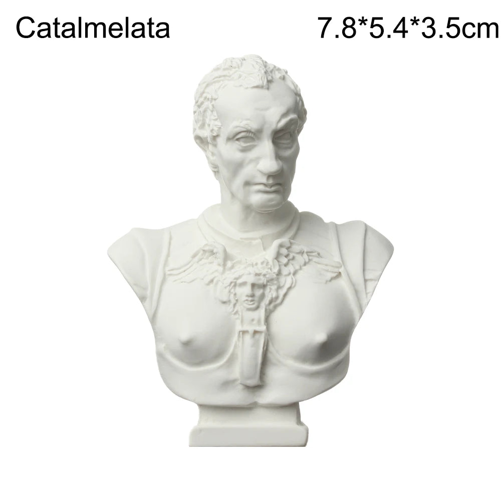 5-7cm Gypsum Bust Portraits Greek Mythology Famous Sculpture Nordic Home Desktop Decor Drawing Practice Plaster Statue New