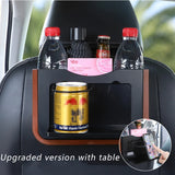 Cubo de basura para coche con marco beige, organizador de almacenamiento automático, contenedor de basura, diseño de almacenamiento y orden, cubo de basura plegable, cenicero, suministros