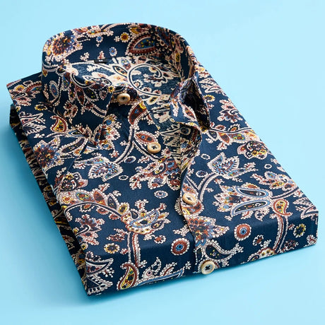 Plus Size 5XL 2023 New Summer Mens Short Sleeve Hawaiian Shirts Cotton Casual Floral Shirts Wave Regular Mens Clothing Fashion - Lootquake