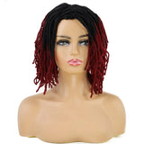 10" Ombre Dreadlock Wig | Sister Locs | Faux Locs Crochet Braids | Synthetic Twist Hair
