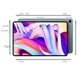 Tablette Teclast T40 Pro 10,4 pouces 8 Go RAM ROM 128 Go Android 11/12 7000 mAh charge rapide 2000 x 1200 UNISOC T618/T616 8 cœurs réseau 4G, Wifi, 13 MP + 8 MP