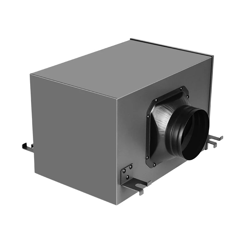 Caja de filtro purificador de 3 capas con filtro HEPA y de carbón para sistema de ventilación