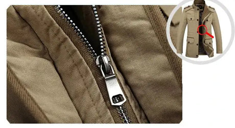 High Quality Men's Casual Jacket 6XL Male Windbreaker Oversized Cotton Classic Jackets Men Clothing Trench Coat A4F5806 - Lootquake