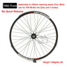 Cruiser Tour Bike Wheelset, Double Deck Rim, Front Wheel Disc, V Brake, Rear Back Wheels, Cassette and Screwed Hub, 36H, 700C