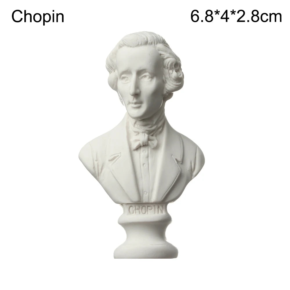 Mini Plaster Statue Greek Mythology Celebrities Famous Sculpture Figurine Drawing Practice Gypsum Bust Portraits