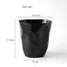 Poubelle de salle de bain élégante, petite/grande poubelle en plastique sans couvercle, panier à déchets, poubelle pour la maison ou le bureau