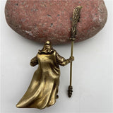 Copper Chinese Feng Shui Guan Gong Statue God of War Antique Sculpture Home Decoration Feng Shui Ornament Desk Decor Craft