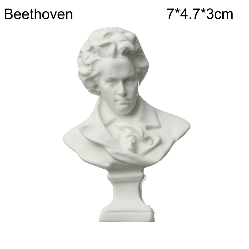 Mini Plaster Statue Greek Mythology Celebrities Famous Sculpture Figurine Drawing Practice Gypsum Bust Portraits