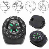 Mini Watch Strap Button Removable Compass Survival Mini Pocket Compass Outdoor Hiking Camping Accessories - Lootquake