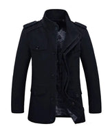 High Quality Men's Casual Jacket 6XL Male Windbreaker Oversized Cotton Classic Jackets Men Clothing Trench Coat A4F5806 - Lootquake