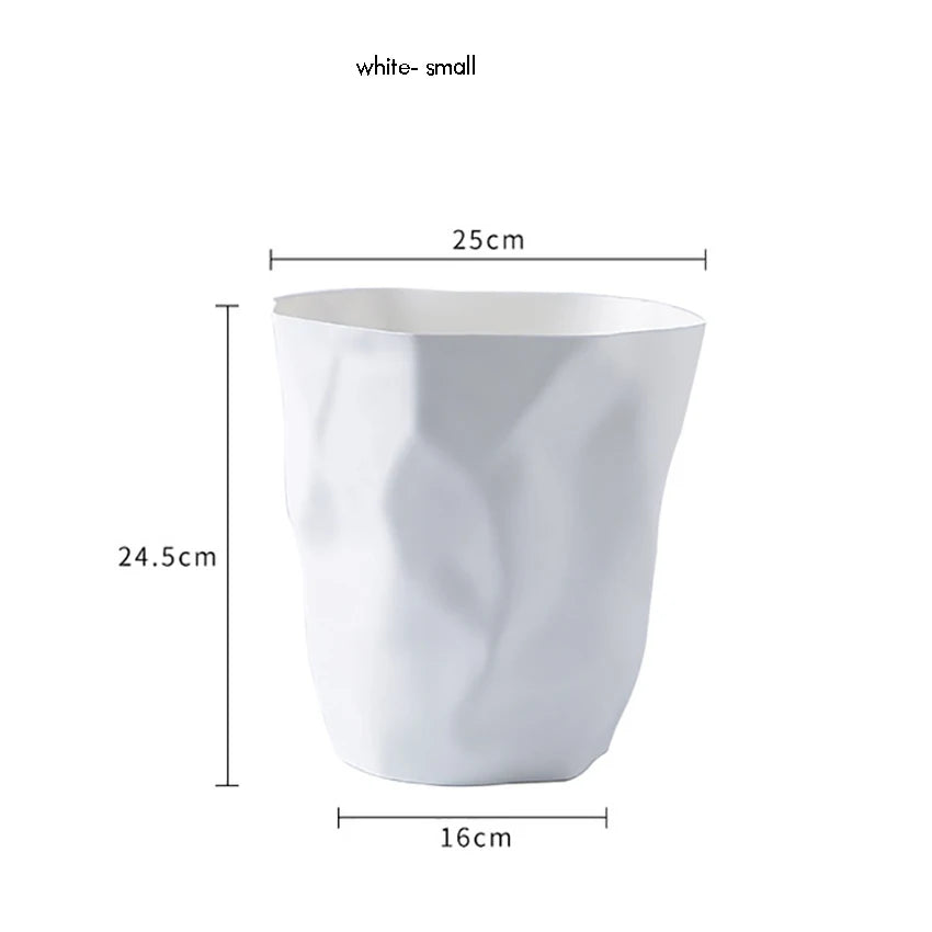 Poubelle de salle de bain élégante, petite/grande poubelle en plastique sans couvercle, panier à déchets, poubelle pour la maison ou le bureau