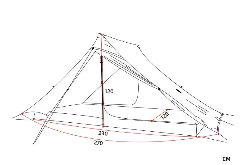 3F UL GEAR LanShan 2 pro 2 Person Outdoor Ultralight Camping Tent 3 Season Professional 20D Nylon Both Sides Silicon Tent - Lootquake