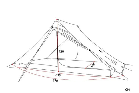 3F UL GEAR LanShan 2 pro 2 Person Outdoor Ultralight Camping Tent 3 Season Professional 20D Nylon Both Sides Silicon Tent - Lootquake