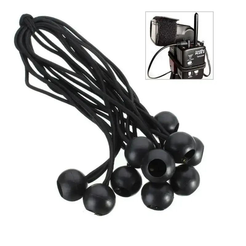 50PCS Tent High Elastic Ball Bands Plastic Ball Head Bungee Cords Trampoline Baggage Belts Tent Tie Outdoor Camping Supplies - Lootquake
